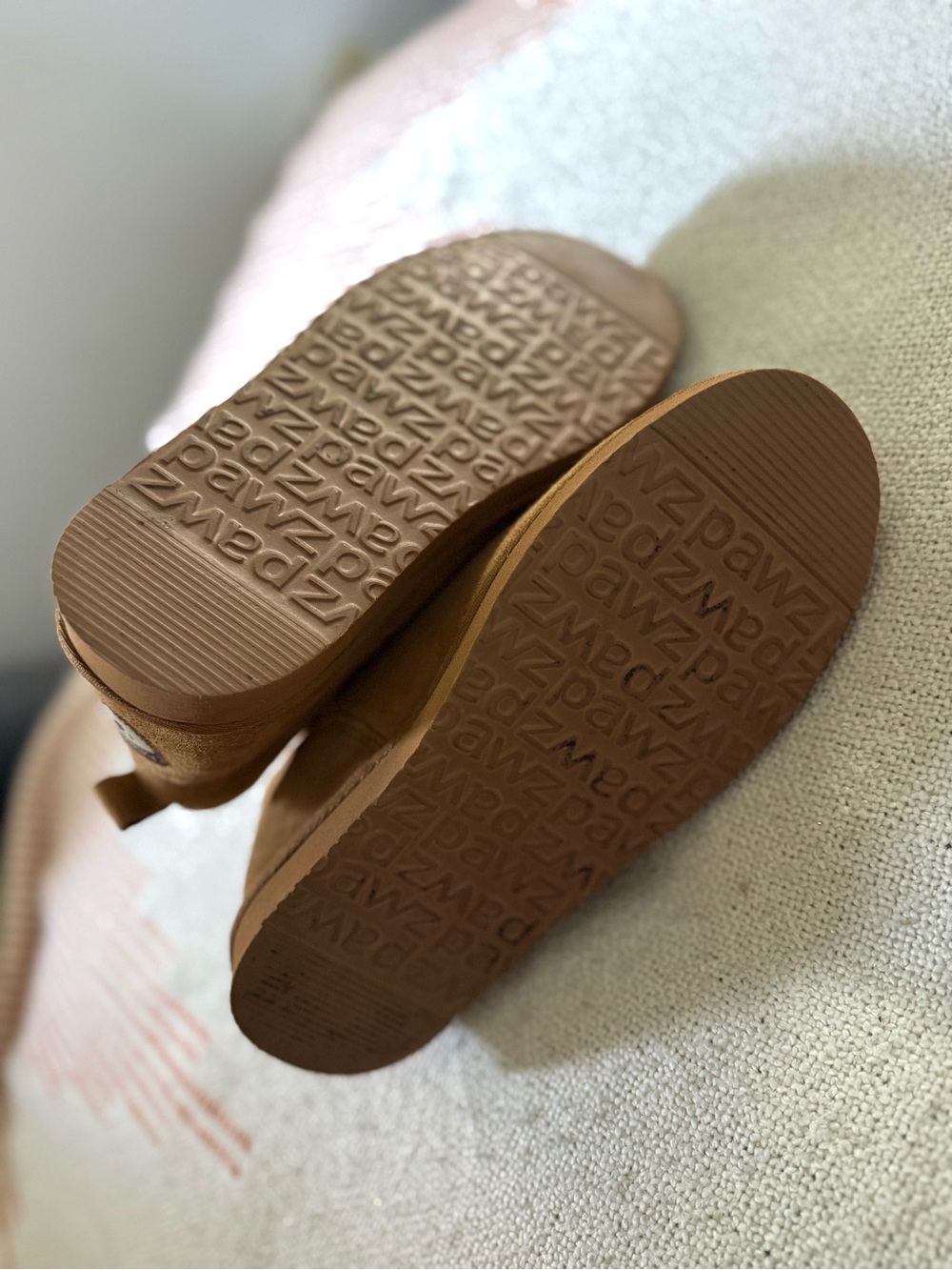 PAWZ by BEARPAW PAWZ Unisex Brown Suede Ankle Boots Buckle Women’s 5 - Picture 7 of 9